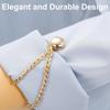 Non-hole Magnetic Fixed Button Zinc Zinc Alloy Shorten Trouser Clip Bowknot Leg Cuff Fixing Pin  Jeans