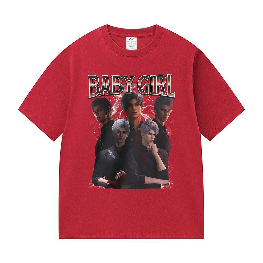 

Baby Girl Love and Deepspace Anime Graphic T Shirt Men s Clothing Tide Hot Sale T Shirts Unisex Fashion High Quality Cotton Tees S