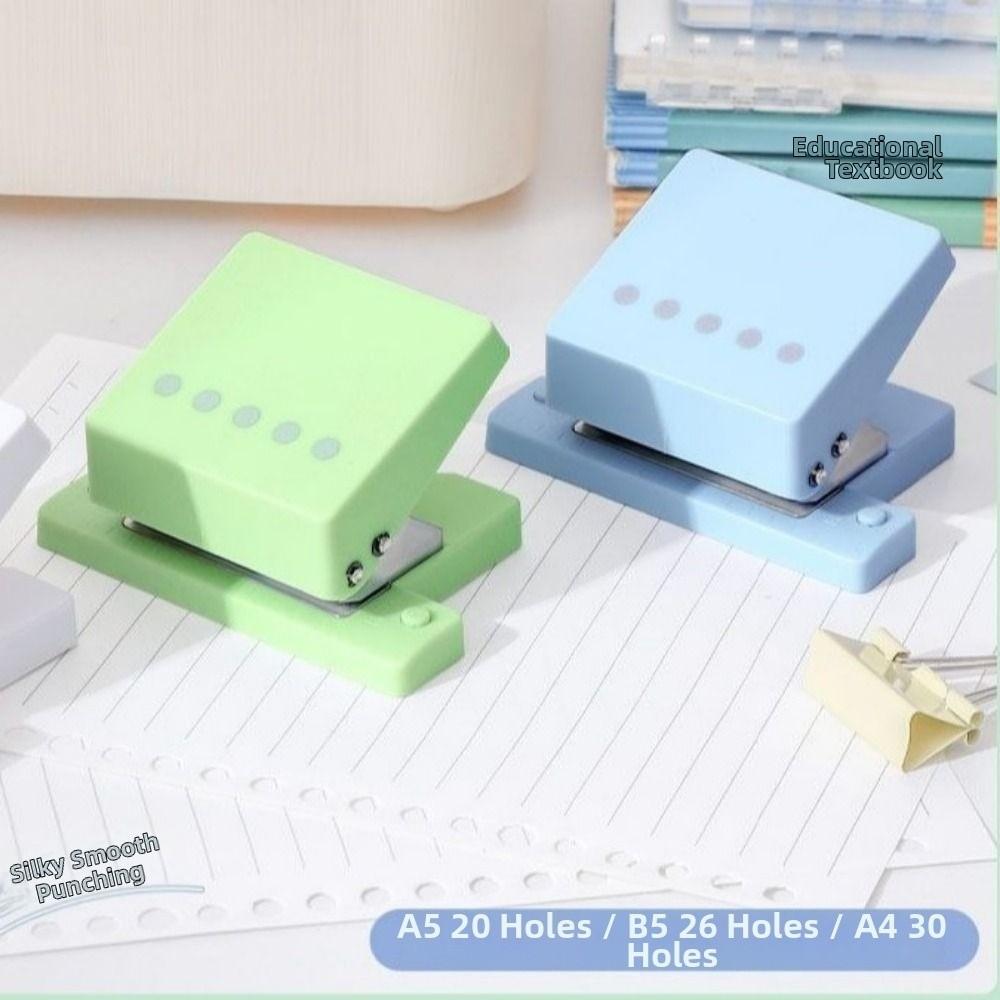 DIY 5 Hole Punching Machine Handheld Paper Punch Portable 5 Hole Puncher  Office Supplies