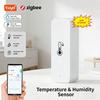 Tuya Zigbee Smart Temperature Humidity Sensor Indoor Hygrometer Thermometer Home Automation Real-time Data Works With Alexa