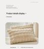 Winter Plush Bunny Fur Bedding Set: Double-Sided Milk Velvet and Coral Fleece Duvet Cover with Skirt