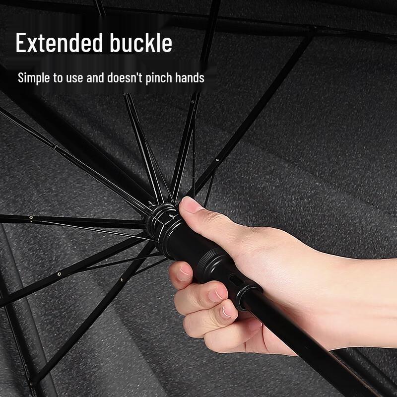 YUHANG Retro Wood Handle Straight Umbrella