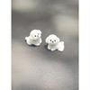 2pcs Super Cute White Bichon Dog Car Decoration Ornaments, Exquisite Small Gifts