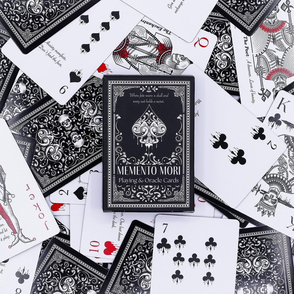 6x Memento Mori Gothic Playing & Oracle Cards