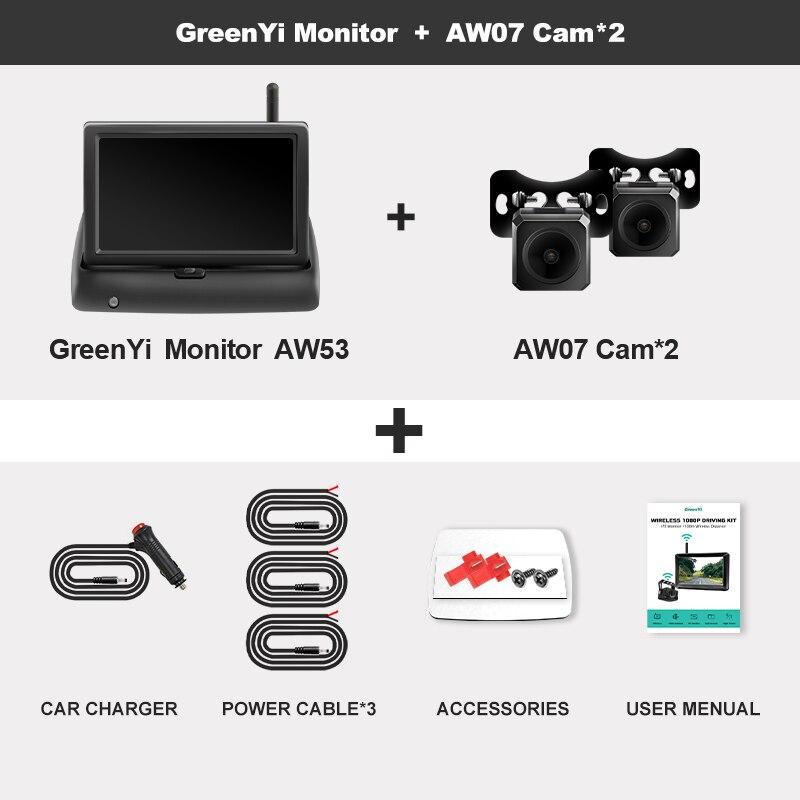 5 Inch Foldable IPS Car Monitor Reverse 
