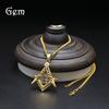 Hiphop stainless steel retro old made with diamonds AG pendant masonic pendant hip hop rap necklace