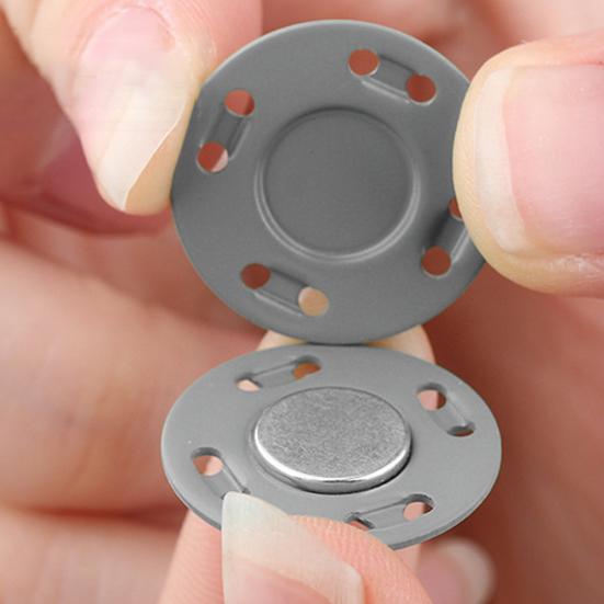 1 Par Botones Magnéticos Invisibles Diseño de 8 Agujeros Hebilla Metálica para Ropa Botones Magnéticos para Coser Suministros de Costura