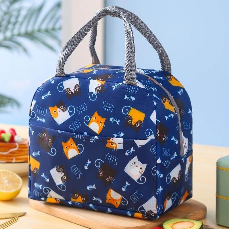 Stylish Countryside Pattern Thermal Lunch Tote For School And Work With Multi-functional Features