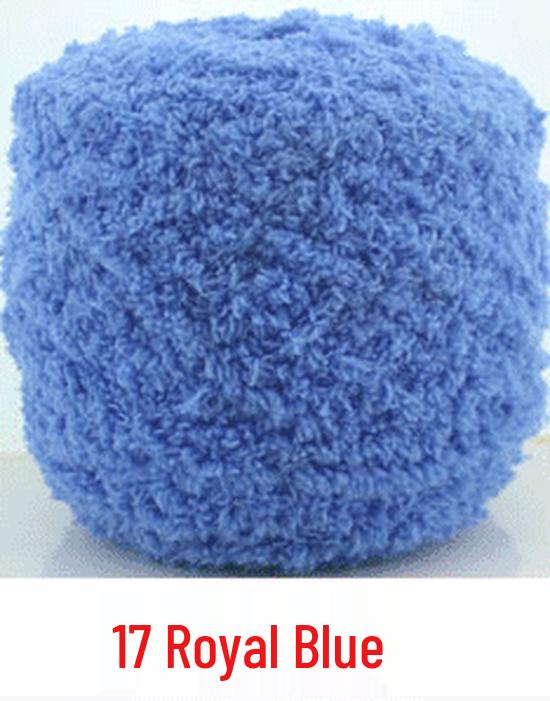 Dreifädiges Korallenfleece Flauschgarn für handgestrickte Chunky Schals und Handtücher