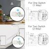 4 Gang Wi Fi Switch Module Wi Fi Intelligent Light Switch Voice Control APP Remote Control Share Function Independent