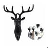 Porte-manteau Mural - AIMOONSA - Clé Animal (cerf) - Noir - Contemporain - Pour Manteaux &amp; Chapeaux