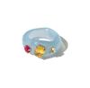 HangZhi 2020 Nuovo Anello Unico Giapponese con Strass Colorati Chunky in Plastica Acrilica Trasparente per Donne Ragazze Gioielli da Festa