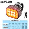 Bicycle Lamp Waterproof Bicycle Led Bike Front and Reat Light LED for Road Bike Mountain Bicycle Taillight Cycling Accessories