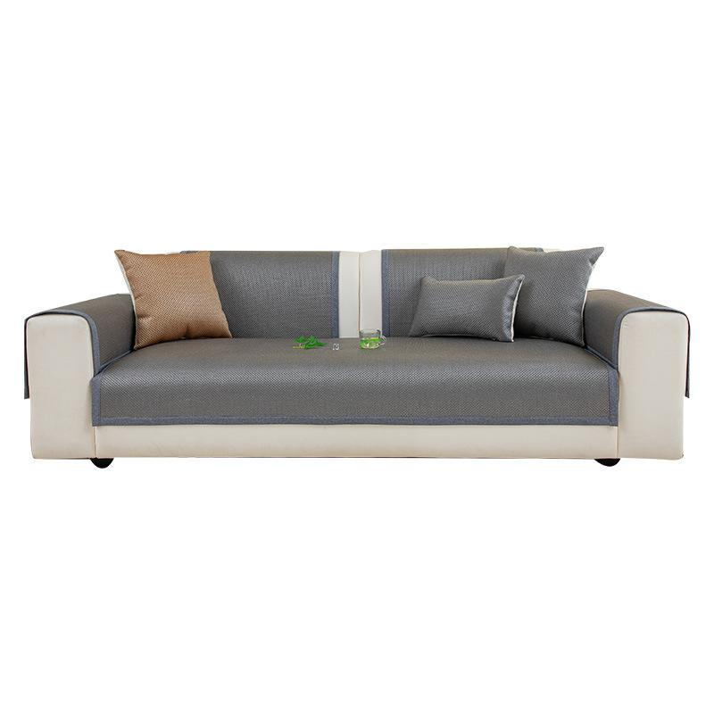 Summer And Summer Rattan Mat Sofa Cushion  New French High-End Ice Silk Mat Cover Cloth Non-Slip Seat Cushion