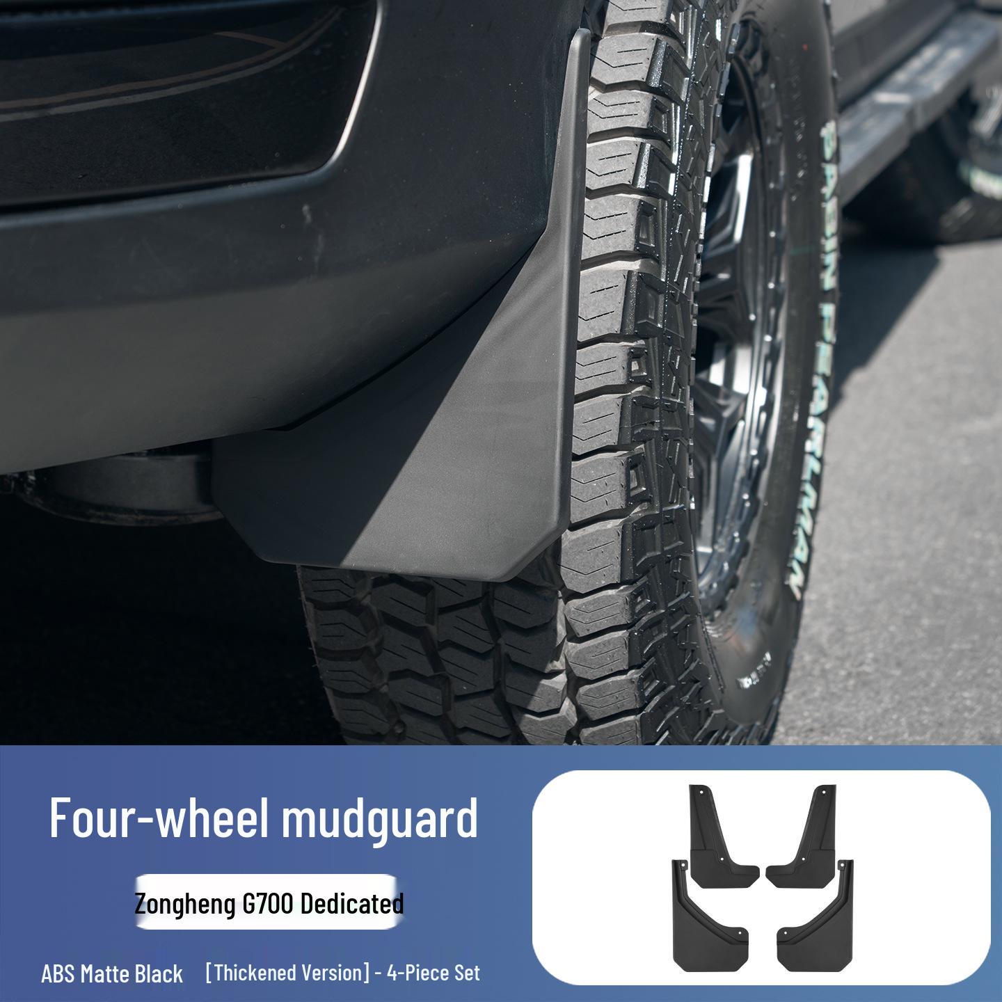 Zongheng G700 Front & Rear Mudguard Modification Kit - 4x4 Exterior Mud Flaps