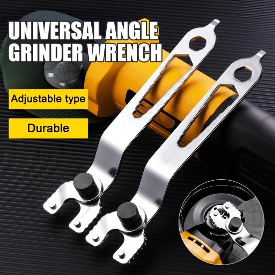 1/2Pcs Angle Grinder Wrench Multi-Specification Integration Adjustable Pin Wrench with Rotatable Key Pin Universal Fit Handle Tool