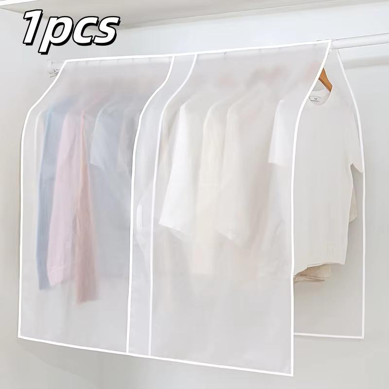 1/2/4pc Household Clothing Dust-Proof Cover Translucent Dust-Proof Clothing Waterproof Jacket Coat Shirts Wardrobe Storage Tool