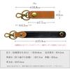 Leo&Aoi Genuine Leather Key Ring, Keychain with Snap Button, Belt Style, Bag Charm, Genuine Leather Key Ring, Horsehide Leather, Leather Key Holder,