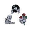 3-4pcs/Set Brooch Set Punk Dark Devil Skull Magic Enamel Pin Cartoon Animal Cat Dog Paw Whale Cute Label Pins Badge Jewelry Gift
