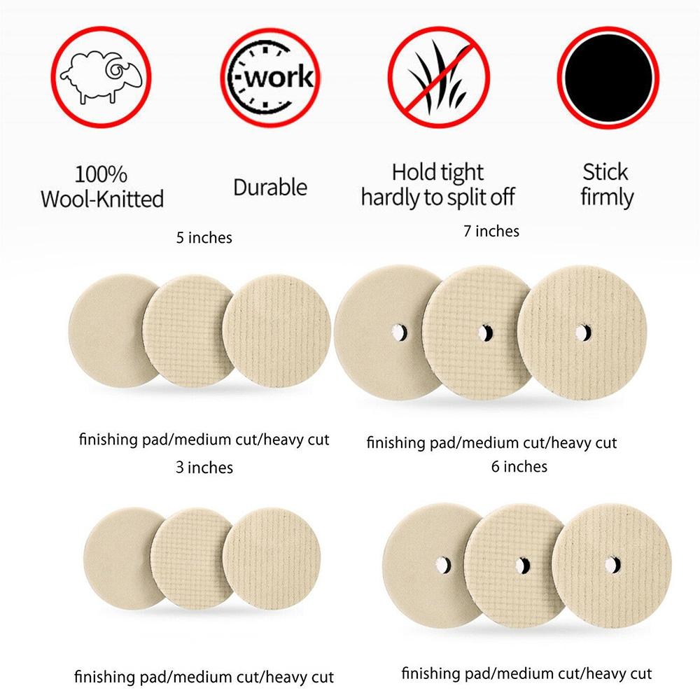 Cleaning Polishing Pads Finishing Cars Automobile Glass Ceramics Furniture