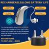 Wireless rechargeable hearing aids for seniors with noise reduction and magnetic charging case, advanced digital hearing aids
