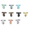 10pcs Colored Hinge Clips Dustproof Rustproof Electroplated Metal Hinge Clips Small Hanging Paper Cl