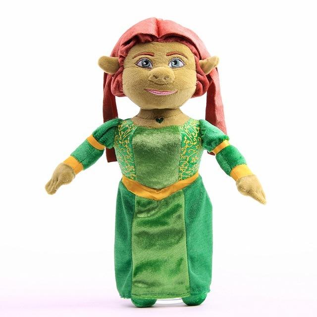 Shrek Series Plush Toy Set With Princess Fiona Gingerbread Man Donkey And Puss In Boots Soft Cartoon Dolls Kids Gifts