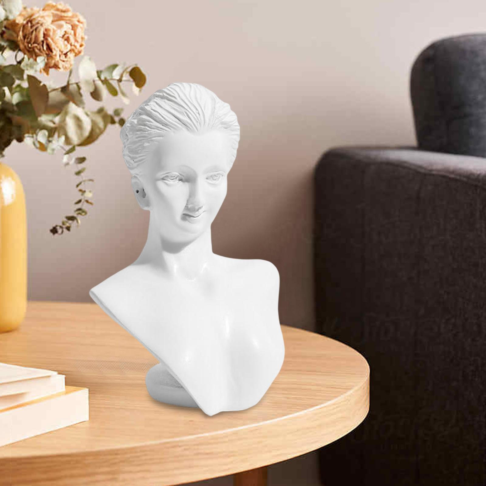 

Display Stand, Professional Female Room Decoration, 3D Figure Statue ,Holder for Earring ,Pendant белый