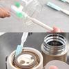 Pack of 8 Cleaning Brush with Long Handle Plastic Scrubber Beverage Milk Bottle Glass Tube Brushes Household for Oven Straws