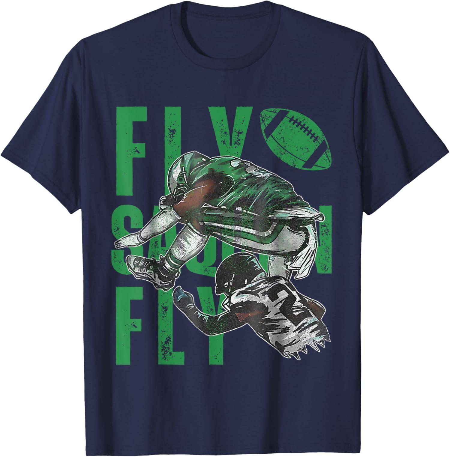 Fly Saquon Eagles Barkley The Reverse Hurdle 2026 Unisex T-shirt XXXXL