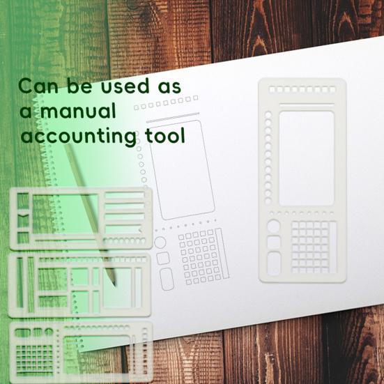 Flexible Record Templates Planner Stencil Set Compatible with Coils Discs Rings Drawing And Checklist Templates for Dot Grid Journals