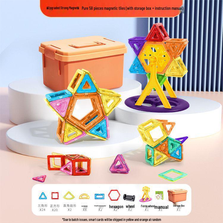 

Большие магнитные плитки Корана: Детский развивающий набор строительных блоков для мальчиков и девочек – Прочные магнитные наклейки для конструирования и обучения.