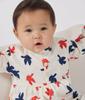 Dress Leggings Set A0CUZ Milky 18 months 81cm [Petit Bateau] + White/Multicolor