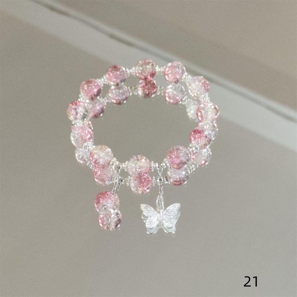 Mori Style Mermaid Crystal Bracelet - Sweet, Versatile Design for Women, Students, and Best Friends.