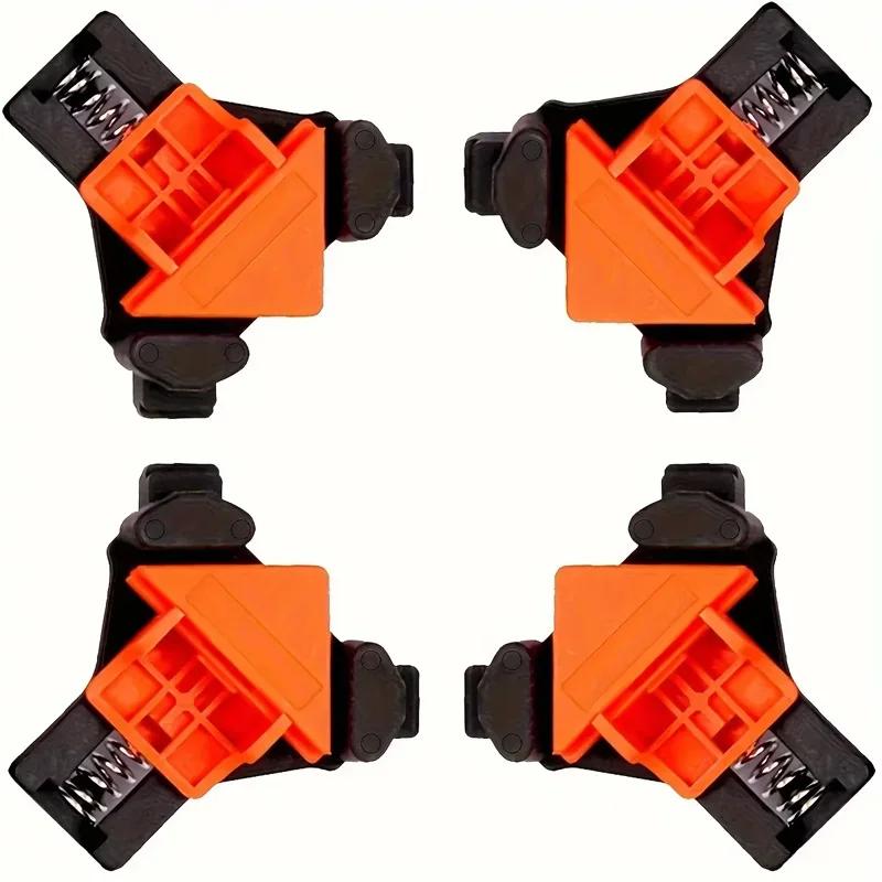 Professional 90 Degree Spring Clamps Tool Quick Release Woodworking Corner Clamps for Cabinet Making Framing Carpentry Projects