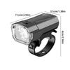 Wide Angle Bike Headlight Universal Bike Flashlight Waterproof 3 Mode USB Rechargeable Bike Light for Night Riding