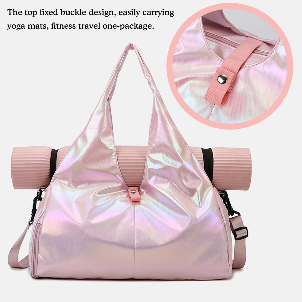 1 Pc Multifunctional Gym Bag Yoga Mat Shoulder Straps Large Capacity Multiple Pockets Waterproof Sports Fitness Bags 48*25*21cm