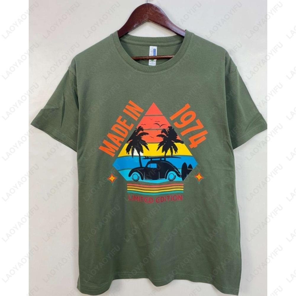 Born in Vintage 1974 Limited Edition Cassette T Shirt  51th Birthday Gifts  Years Old Vintage 1974 High Quality TShirt Tops