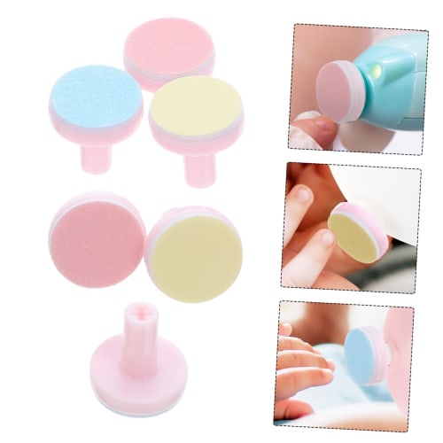 TIDTALEO 6-Piece Replacement Pads for Baby Electric Nail Trimmers, Quiet Nail File Pads