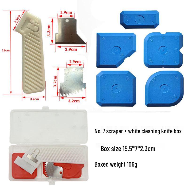 5-Piece Silicone Caulk and Grout Tool Set for Kitchen, Bathroom, Floors, and Windows