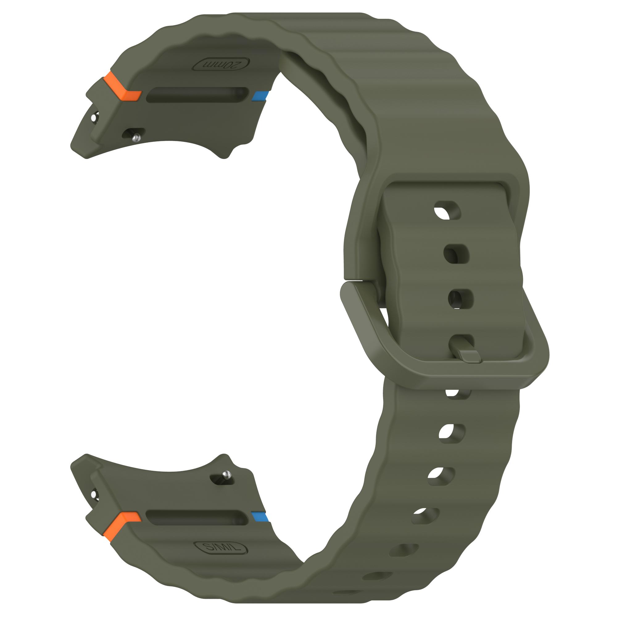 

Original Band for Samsung Galaxy watch 7/FE/5 Pro/6/4 classic 44mm 40mm Silicone sport belt bracelet correa Galaxy watch 7 Strap Galaxy Watch FE армия зеленый