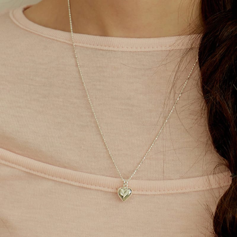 Murmur [925silver]Twinkle Heart Necklace