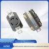 XIONGDA NEMA L15-30R 125-250V Industrial Anti-Pull Four-Hole Socket