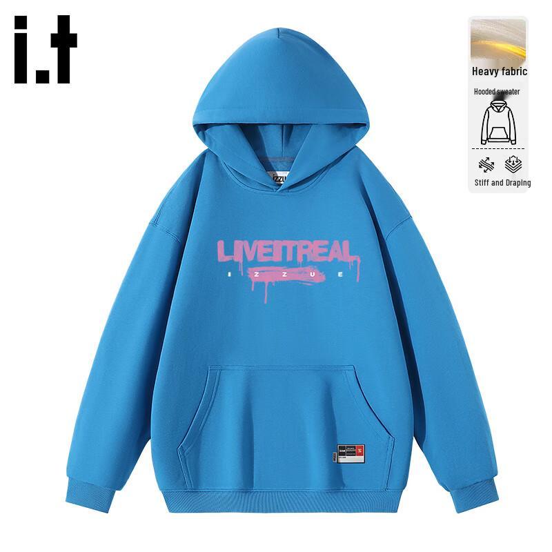 

Izzue It Men s Street Style Letter Print Hooded Sweatshirt XL