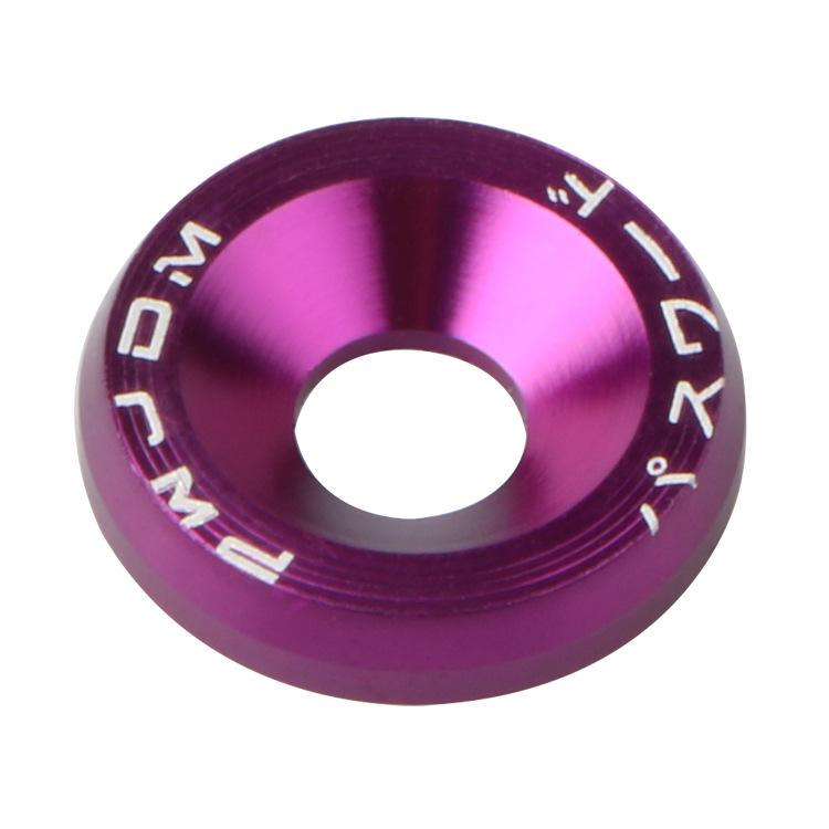 10PCS/Set Car Modified Billet Aluminum Fasteners Fender Bumper Bolt Countersunk Concave Convex Washers
