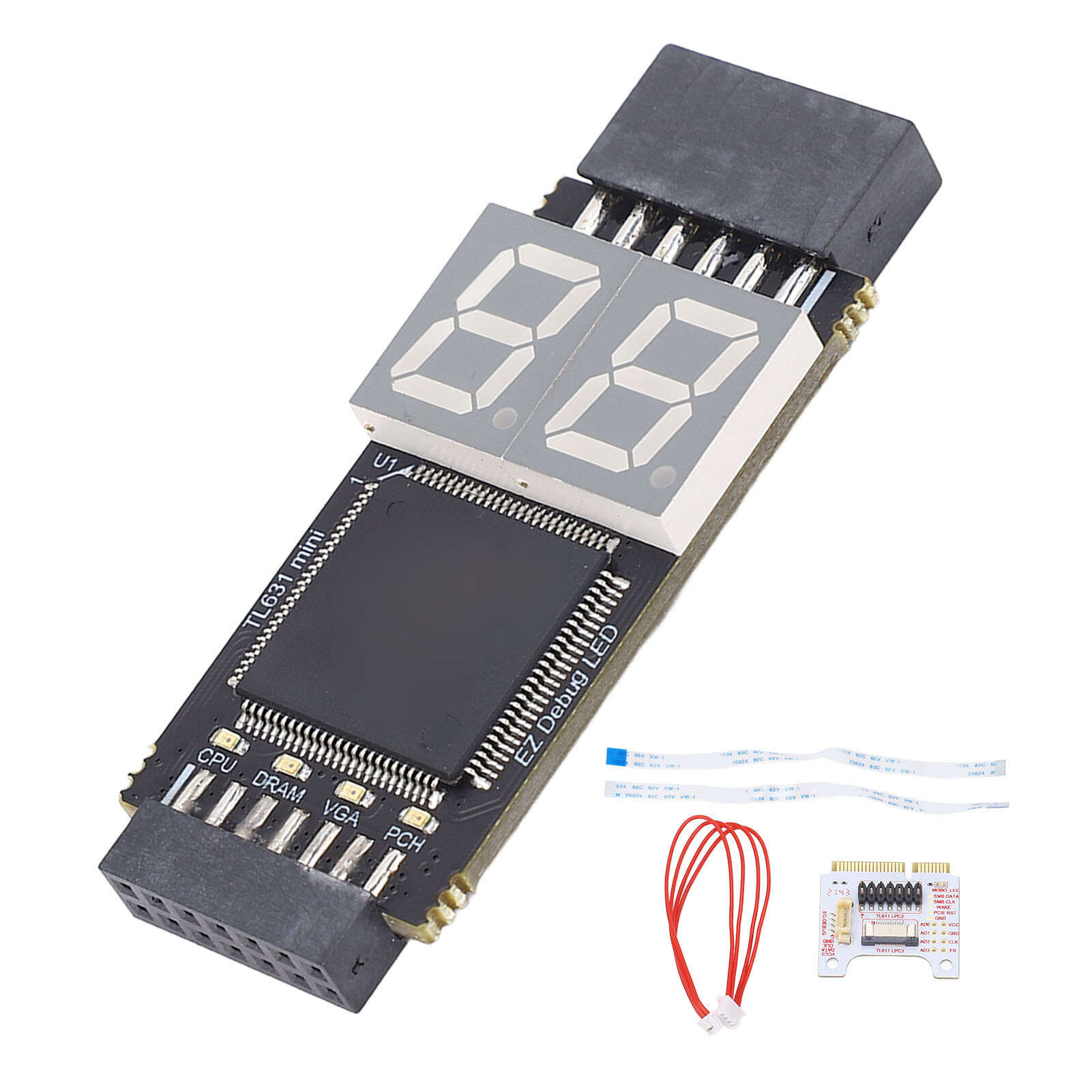 

TL631 Motherboard Diagnostic Card TL611 Laptop Analyzer Adapter Card PCIE LPC Port PC Computer Debugging Card Kit
