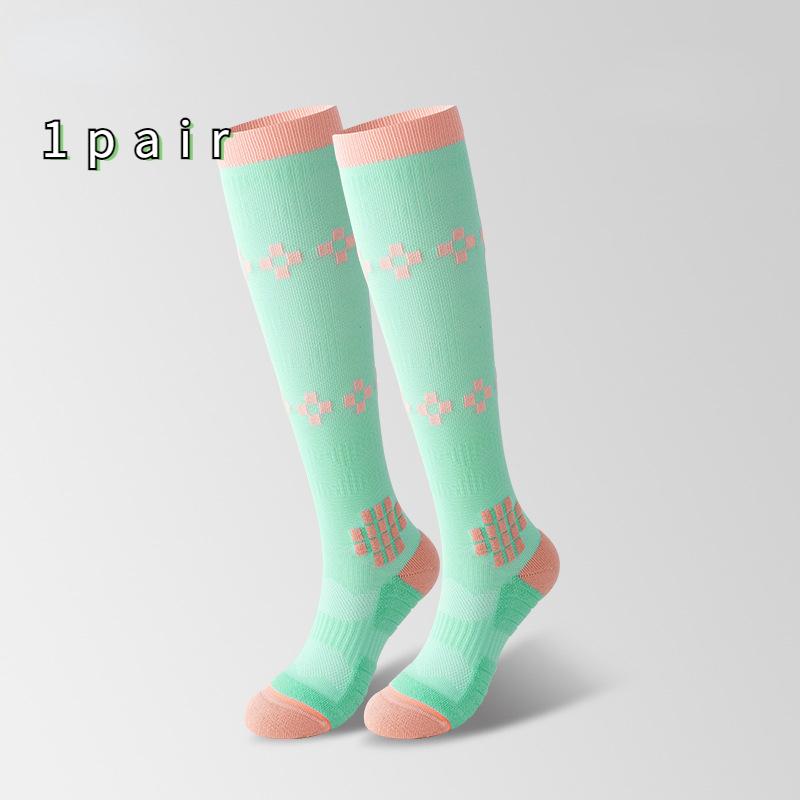 Size 35-39 Women's Spring/Summer Thin Breathable Compression Socks Professional Anti-slip Pressure Sports Socks