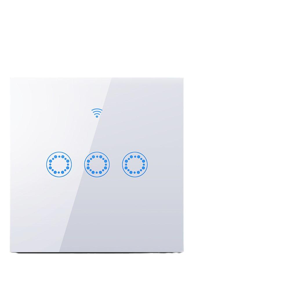 Interruttore Smart WIFI Standard UE, Compatibile con Alexa, per Decorazione Domestica - Filo di Fase Singolo, Controllo Touch.