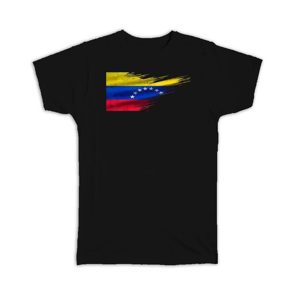 Gift T-Shirt : Venezuela Flag Venezuelan Travel Expat Country Artistic 4XL