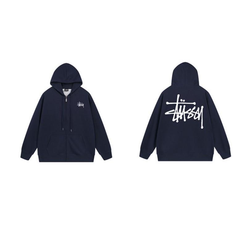 Mens Hooded Zip-Up Fleece-Lined Sweatshirt With Letter Print Casual Oversized Pullover Winter Jacket